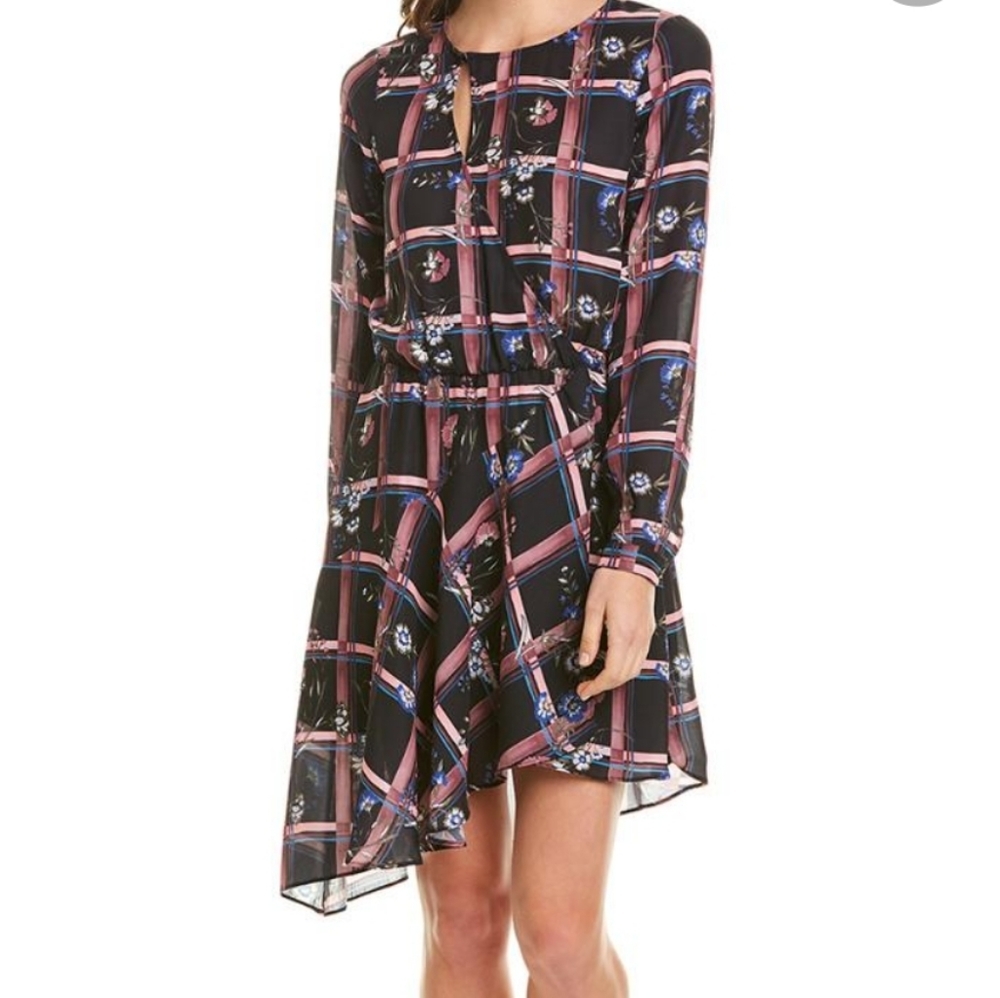 Parker | NWT Asymmetrical Lon Sleeve Dress